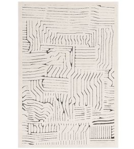 Valley Route Rug by Asiatic Ivory/Charcoal 03