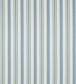 Valley Stripe Fabric by Sanderson Indigo/Ivory
