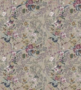 V&A Floris Fabric by Arley House Thistle