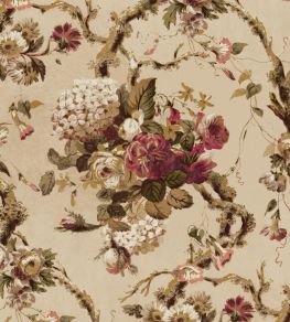 V&A Georgette Fabric by Arley House Biscuit
