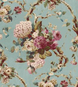 V&A Georgette Fabric by Arley House Jade