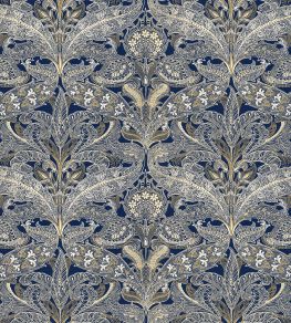 V&A Lacewing Fabric by Arley House Indigo