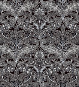 V&A Lacewing Fabric by Arley House Jet Black