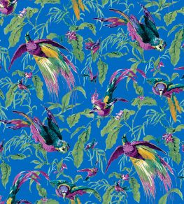 V&A Manaus Fabric by Arley House Azure