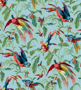 V&A Manaus Fabric by Arley House Duck Egg