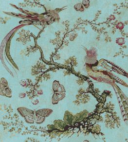 V&A Paradise Fabric by Arley House Jade