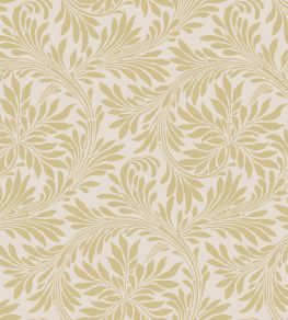 V&A Rolling Leaves Fabric by Arley House Gold
