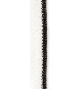 Vertelli Piping Performance Trim by Christopher Farr Cloth Nero
