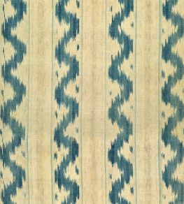 Vintage Ikat Wallpaper by MINDTHEGAP Indigo Beige