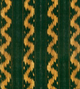 Vintage Ikat Wallpaper by MINDTHEGAP Topiary Green