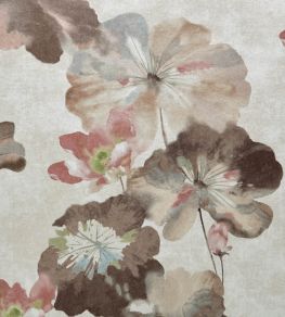 Water Lilies Wallpaper by 1838 Wallcoverings Caramel
