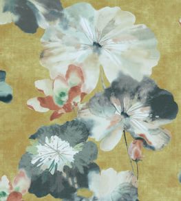 Water Lilies Wallpaper by 1838 Wallcoverings Honey