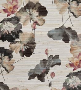 Water Lilies Grasscloth Wallpaper by 1838 Wallcoverings Bracken