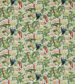 Waterlily Fabric by Clarke & Clarke Dove