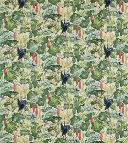 Waterlily Fabric by Clarke & Clarke Linen