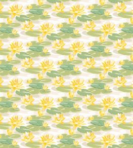 Waterlily Wallpaper by Ohpopsi Linen & Amber