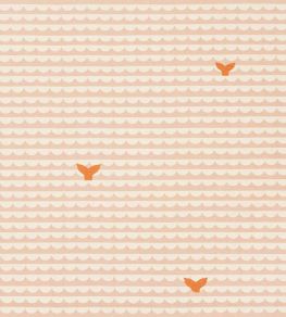 We Sailed Away Fabric by Christopher Farr Cloth Peach