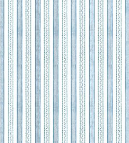 Wiggle Stripe Wallpaper by Dado 02 Blue