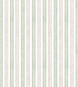 Wiggle Stripe Wallpaper by Dado 03 Green and Pink