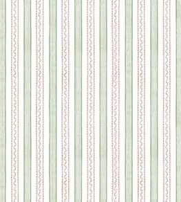 Wiggle Stripe Wallpaper by Dado 03 Green and Pink