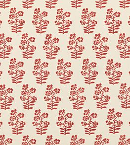 Wild Flower Fabric by Baker Lifestyle Rustic Red