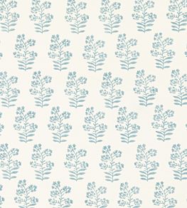 Wild Flower Fabric by Baker Lifestyle Soft Blue