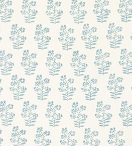 Wild Flower Fabric by Baker Lifestyle Soft Blue