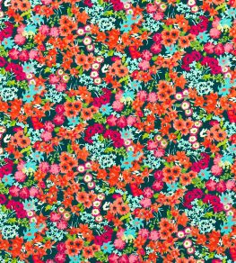 Wildflower Meadow Velvet Fabric by Harlequin Carnelian/Aquamarine/Peridot