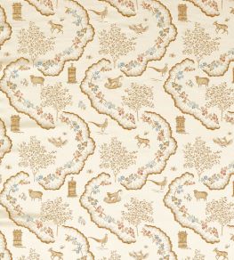 Wildflower Meadow Fabric by Sanderson Pearl