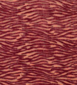 Wildstripe Fabric by Clarke & Clarke Coral