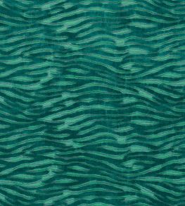 Wildstripe Fabric by Clarke & Clarke Seafoam
