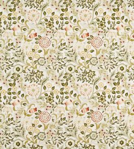 Wilhelmina Wide Width Fabric by Morris & Co Russet/Leaf Green