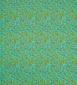 Willow Bough Fabric by Morris & Co Olive/Turquoise
