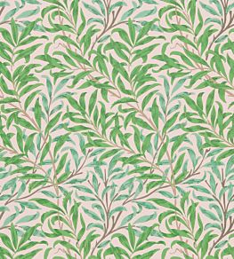 Willow Bough Wallpaper by Morris & Co Pink/Leaf Green