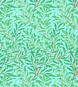 Willow Bough Wallpaper by Morris & Co Sky/Leaf Green