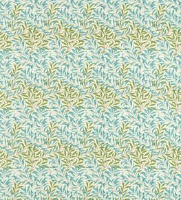 Willow Bough Outdoor Fabric by Morris & Co Nettle/Sky Blue