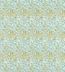 Willow Bough Outdoor Fabric by Morris & Co Nettle/Sky Blue