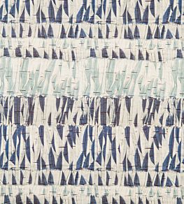 Willow Fabric by Christopher Farr Cloth Indigo