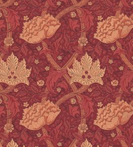 Windrush Wallpaper by Morris & Co Dark Red Brick