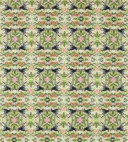 Wonderlust Tea Story Fabric by Clarke & Clarke Dove