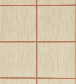 Wood Blocks Wallpaper by Harlequin Oak/Terracotta Gloss