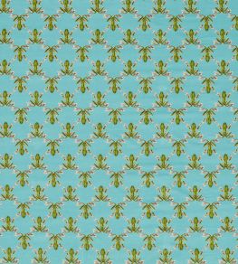 Wood Frog Velvet Fabric by Harlequin Azul / Forest