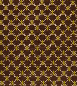 Wood Frog Velvet Fabric by Harlequin Chocolate / Pistachio