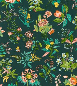 Woodland Floral Wallpaper by Harlequin Jade/Malachite/Rose Quartz