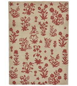 Woodland Glade Rug by Sanderson Linen/Russet Brown