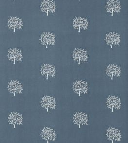 Woodland Tree Fabric by Morris & Co Grey Blue/Ivory