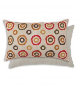 Zafora Pillow 24 x 16" by William Yeoward Ochre