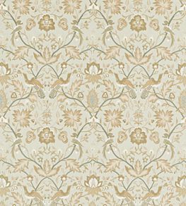 Oiseaux De Paradis Fabric by Zoffany Mineral