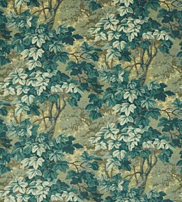 Richmond Park Velvet Fabric by Zoffany Evergreen