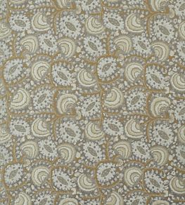 Suzani Archive Weave Fabric by Zoffany Zinc